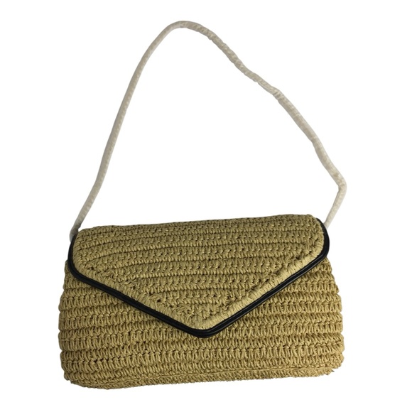 Rebecca Minkoff Straw Envelope Flap Clutch